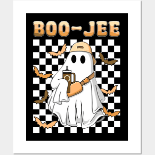 Spooky Season Cute Ghost Halloween Costume Boujee Boo-Jee Posters and Art